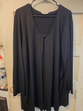 George Black Long Sleeve Open Front Cardigan ()